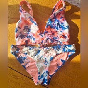 Maaji Pink and Blue Bikini